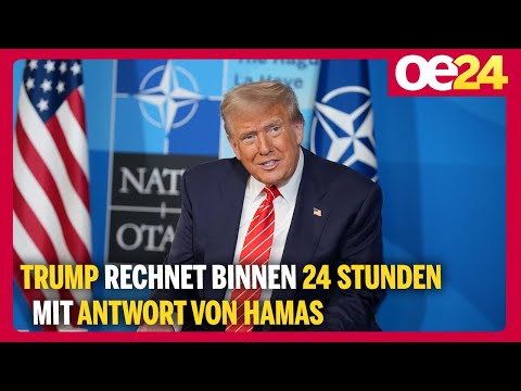 Trump rechnet binnen 24 Stunden mit Antwort von Hamas