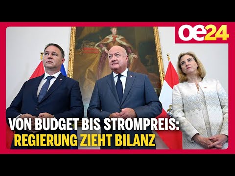 Von Budget bis Strompreis: Regierung zieht vor Sommerferien Bilanz