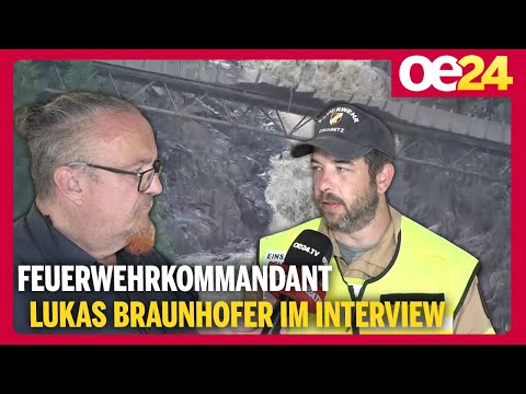 Feuerwehrkommandant Lukas Braunhofer über Unwetter-Chaos in Tirol