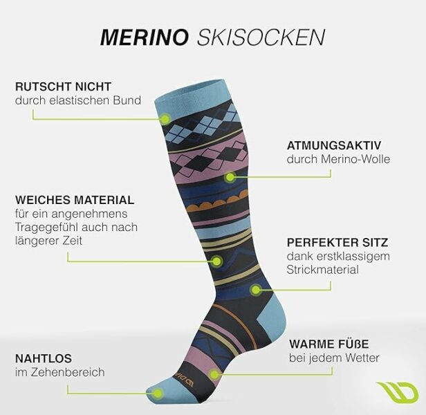 Zeit für Skisocken